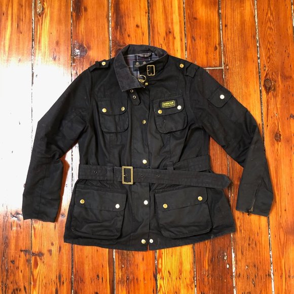 ladies barbour wax jacket size 